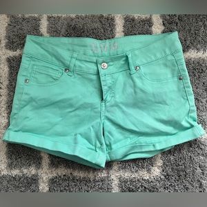 OLIVIA Women/Girls Bright Green Summer Shorts